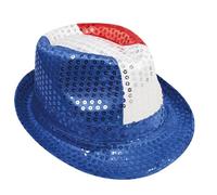 Chapeau adulte Borsalino tricolore France avec sequins (x1) REF/20199 tricolore: bleu, blanc et rouge France https://www.fnac.com/mp46541588/Chapeau-adulte-Borsalino-tricolore-France-avec-sequins-x1-REF-20199/w-4?oref=3e8651dd-b659-0eb7-7935-a8d518285df7