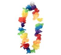 P'tit Clown - Collier de Fleurs Hawaïen Multicolore - Parfait pour Compléter votre Tenue ou Déguisement (Fluo multicolore)