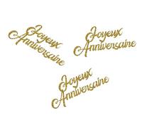 P'TIT CLOWN - Confettis à Paillettes Joyeux Anniversaire - Lot de 30 - Parfaits pour Fêtes, Célébrations - Enfants, Adultes - Papier - 3 cm