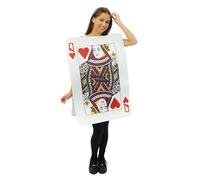 P'TIT ClOWN - Costume Carte - Reine de Cœurs, Rois de Cœur - Parfait pour Carnaval, Fêtes Costumées et Évènements à Thème - Taille Unique (Reine de cœur)