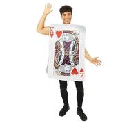 P'TIT ClOWN - Costume Carte - Reine de Cœurs, Rois de Cœur - Parfait pour Carnaval, Fêtes Costumées et Évènements à Thème - Taille Unique (Roi des cœur)