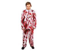 P'TIT CLOWN - Costume Mariée Sanglante - Marié Ensanglanté - Déguisement Adulte Bloody Parfait pour Halloween, Fêtes Costumées et Évènements à Thème