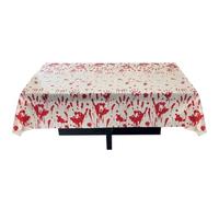 P'tit Clown - Décoration Halloween de Table - Déco Sanglante - Guirlande, Nappe, Serviettes, Asiettes, Gobelets - pour Fête à Thème, Soirée ou Buffet (137 x 183 cm, Nappe en Plastique)