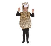 P'TIT CLOWN - Déguisement Animal Enfant - Parfait pour Carnaval, Fêtes Costumées et Évènements à Thème (Tigre, 3-4 ans)