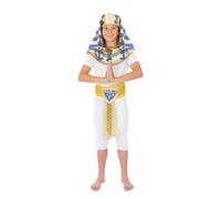 P'TIT CLOWN - Déguisement Egyptien Enfant - Costume Pharaon Garçon - Pour Carnaval, Anniversaire, Spectacle, Fête Costumée, Évènement à Thème, Halloween (5-6 ans)
