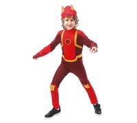 P'TIT CLOWN - Déguisement Enfant - Mixte - Pétronix Defenders™ - Licence Officielle - Combinaison et Casque Inclus (Rouge, 4/6 ans)