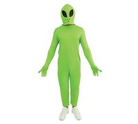 P'TIT CLOWN - Déguisement Extra-Terrestre Adulte - Costume Alien - Pour Carnaval, Halloween, Fêtes Costumées, Soirées à Thème, Cosplay, Spectacles et Animations Festives - Vert (S-M)