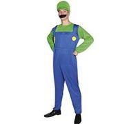 P'tit Clown Déguisement Homme Plombier Vert Vert G