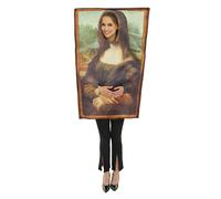P'TIT CLOWN - Déguisement Humoristique Adulte - Unisexe - Costume Cible - Costume Chaussure - Costume Mona Lisa - Tunique - Pour Carnaval, Fêtes Costumées, Halloween - Taille Unique (Mona Lisa)