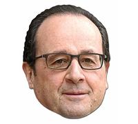 P'tit Clown Déguisement-Masque Adulte Carton, 97149, Visage de François Hollande, Taille Unique SM253
