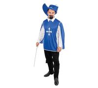 P'TIT CLOWN - Déguisement Mousquetaire - Costume Adulte Complet - Idéal pour Carnaval, Fêtes Costumées, Évènements à Thème, Soirées Médiévales, Théâtre, EVG, Halloween
