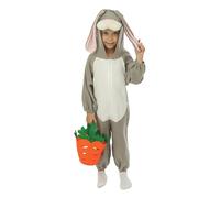 P'TIT CLOWN - Déguisement Pâques Enfant - Costume Lapin - Costume Poussin - Unisexe - Parfait pour Paques, Anniversaires, Carnaval, Cosplay (Costume Lapin, 3-4 ans)