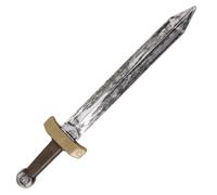 P'tit Clown - Épée Factice - Accessoire Déguisement Légionnaire, Soldat, Gladiateur, Chevalier - pour Carnaval, Halloween, Cosplay, Fêtes à Thèmes - Plastique (Marron, Argent, 48 cm)