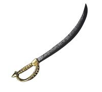 P'tit Clown - Épée Factice - Accessoire Déguisement Légionnaire, Soldat, Gladiateur, Chevalier - pour Carnaval, Halloween, Cosplay, Fêtes à Thèmes - Plastique (Noir, 68 cm)