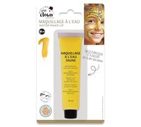P'TIT CLOWN - Fard à l'Eau avec Pinceau - Maquillage Déguisement - Make-up - Adulte - Peinture Visage - Lavable - Non Toxique - Halloween, Carnaval, Anniversaire, Cosplay, Kermesse (Jaune, 26 ml)