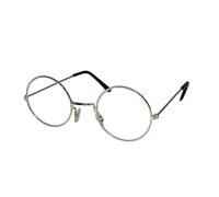1 Paire de lunettes ronde du père Noël en métal REF/35212 doré or