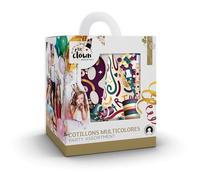 P'TIT CLOWN - 23443 - Kit cotillons boîte 10 personnes - Multicolore - Couleur Aléatoire - Accessoire de Fête Amusant - Parfait pour Nouvel An, Noël
