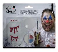 P'TIT CLOWN - Kit de Maquillage pour Déguisement Halloween (Clown sanglant)