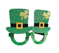P'TIT CLOWN - Lunettes Saint Patrick - Accessoire de Déguisement parfait pour les Évènements sur le Thème de l'Irlande - Adulte - Vert