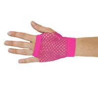 P'tit Clown - Mitaines en Résille - Sans Doigts - Adulte, Unisexe - Couleur Fluo - Accessoire Déguisement Carnaval, Fête à Thème - Fantaisie - Costume Années 80 - Disco - Danse