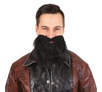 P'TIT CLOWN - Moustache et Barbe Raide de Déguisement - Adhésives - Faciles à Coller - Accessoires Déguisement Carnaval, Cosplay, Halloween, Fête Costumée, Soirée Déguisée