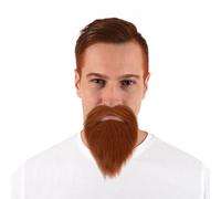 P'TIT CLOWN - Moustache et Barbe Raide de Déguisement - Adhésives - Faciles à Coller - Roux