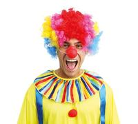 P'tit Clown - Nez de Clown Rouge - Adulte, Unisexe - Accessoire Déguisement Carnaval, Cirque, Fêtes Costumées, Halloween, Spectacles Comiques et Animations
