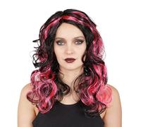 P'TIT CLOWN - Perruque Sorcière Femme - Cheveux Synthétiques - Parfaite pour Déguisement d'halloween, Carnaval, Fêtes Costumées et Évènements à Thème