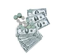 P'TIT Clown re15021 - Set de dollars, billets et p