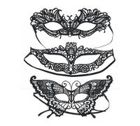 P'tit Clown Re16116, Loup Tissu Dentelle Noir (X1)