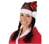 P'tit Clown Re19422 - Bonnet De Père Noël Sequin Réversible