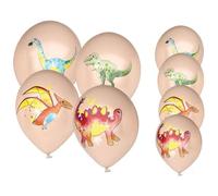 P'TIT Clown re22463 - Lot de 8 ballons anniversaire Dinosaures