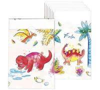 P'tit Clown Re22506 - Lot De 8 Sachets Anniversaire Dinosaures
