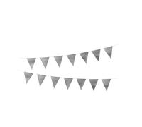 P'tit Clown re22582 - Guirlande Fanions pailletés Argent