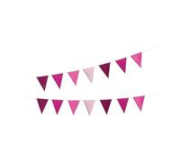 P'tit Clown re22634 - Guirlande Fanions Brillante Rose