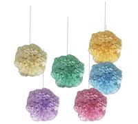 P'tit Clown Re22650 - Lot De 6 Boules Pompon À Suspendre Multicolore