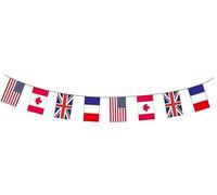 P'TIT Clown re28110 - Guirlande Tissu 4 Pays, 10 mètres