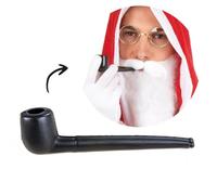 P'tit Clown re29752 - Pipe en Plastique, Noire, 13 cm