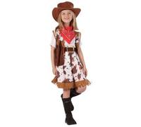 P'tit Clown Re98536 - Costume Cow Girl, Taille S 4/6 Ans