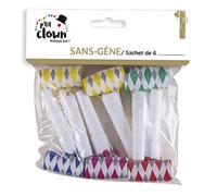 P'tit Clown - sans Gênes Colorés - Lot de 6