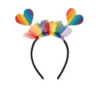 P'TIT CLOWN - Serre-tête Arc-en-ciel (Cœur)