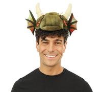 P'tit Clown - Serre-tête Dragon, Serre-Tête Dinosaure - Adulte, Enfant - Accessoire Déguisement Carnaval, Halloween, Cosplay, Anniversaire, Fête Costumée - Polyester (Dragon)