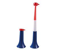 P'tit Clown - Trompette Bleu Blanc Rouge - Parfaite pour Supporter la France Lors des Célébrations et Événements Sportifs (Trompette téléscopique - Bleu, Blanc, Rouge)