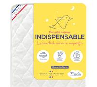 Matelas Bébé Indispensable - P'TIT LIT - 60x120 cm - Climatisé - Oeko Tex® - Fabrication Française Blanc