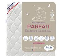 P'TIT LIT - Matelas Bébé Parfait - 60x120 cm - 2 Faces : Ultra Respirant l'Été/Chaud et Douillet l'hiver - Anti Acarien - Déhoussable - Oeko Tex® - Fabrication Française