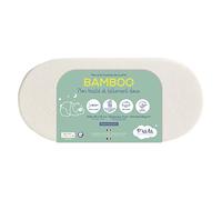 P'TIT LIT - Matelas de Couffin Bamboo - 72x32 cm - Viscose Douce et Soyeuse pour Bébé - Idéal Landau Nacelle et Berceau - Forme Ovale - Réversible - Déhoussable - Fabrication Française