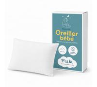 P'tit Lit - Oreiller bébé 40x60 cm - Enveloppe 100% coton, anti-acariens, hypoallergénique