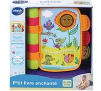 VTech - P'tit Livre Enchanté - Mes Premières Comptines, Livre Enfant Parlant Et Musical Dès 6 Mois - Contenu en Français