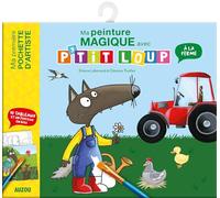 P'tit loup - ma pochette de peintures magiques - a la ferme