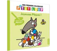 P'tit Loup - mes premiers coloriages Joyeuses Pâques NED - Orianne Lallemand - Auzou Éditions - broché - Livre-jeu